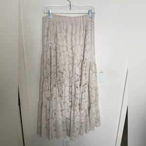 Altar’d State Cream Lace Maxi Skirt